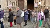 Church-goers wish Pope well