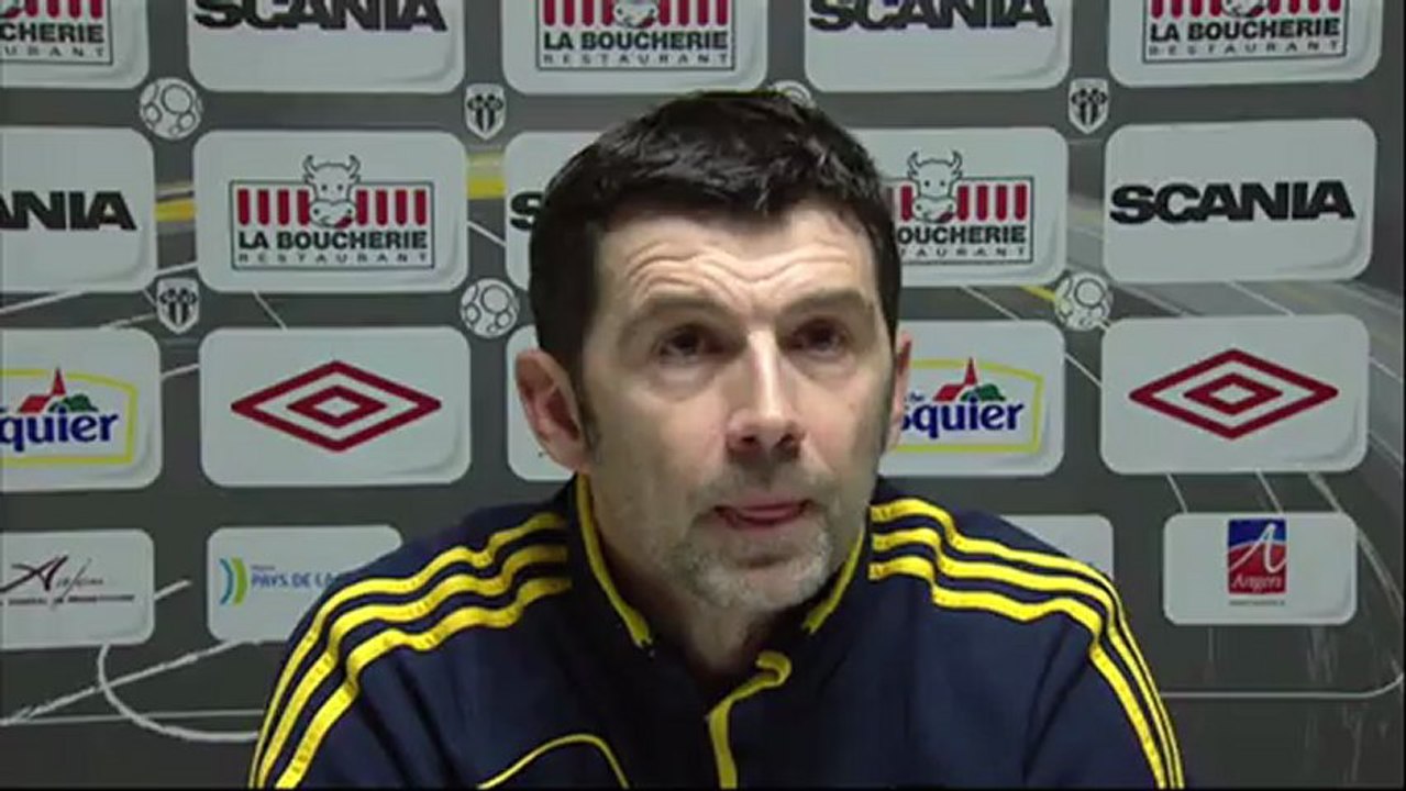 Conférence de presse Angers SCO - RC Lens : Stéphane MOULIN (SCO) - Eric SIKORA (RCL) - saison 2012/2013