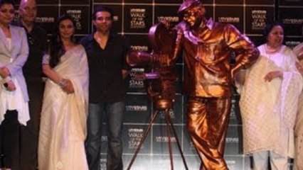 Rani, Parineeti, Uday Unveils at Late Yash Chopra's Statue !