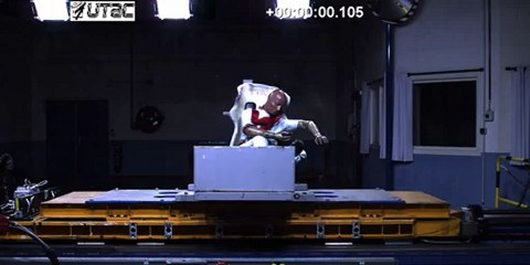 Crash test vue face siège baquet BPS RACING HT1 - 15G