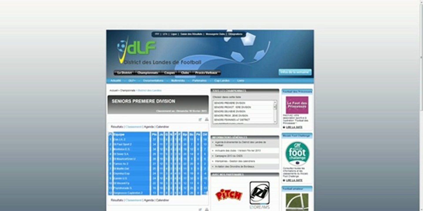 tuto2- faire les résumés des matchs pour le journal sud-ouest et la mise a jour du classement pour les éducateurs