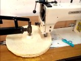 Máquina de coser pesado para la fabricación rueda para pulir cosidas en espiral