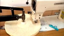 Máquina de coser pesado para la fabricación rueda para pulir cosidas en espiral
