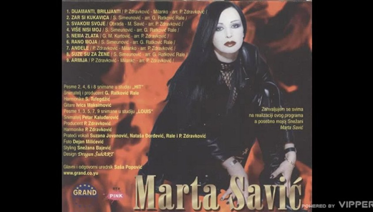 Marta Savic - Zar si kukavica - (Audio 2000)