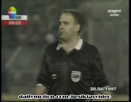 BEŞİKTAŞ 1-1 GALATASARAY (1997) goller amokachi hagi