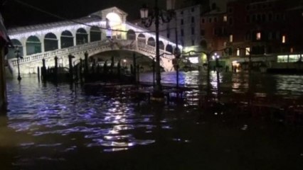 High tide floods Venice