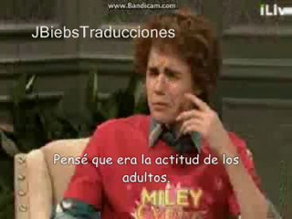 Justin Bieber - El Show de Miley Cyrus en Saturday Night Live  - Febrero 2013 (Español)