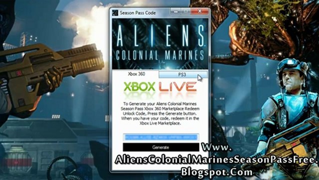Aliens Colonial Marines Season Pass Free Download on Xbox 360 - PS3