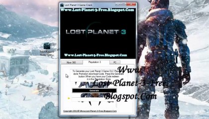 Lost Planet 3 Activation CD-Key and Free Giveaway  Xbox 360 / PS3