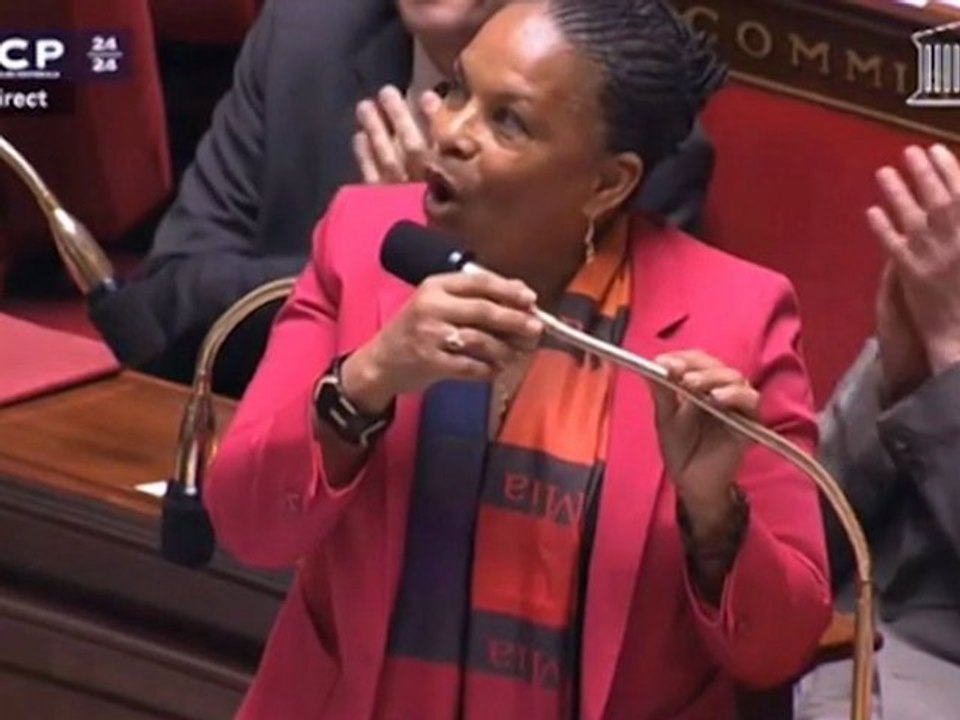 Vote du mariage homo : le discours intégral de Taubira