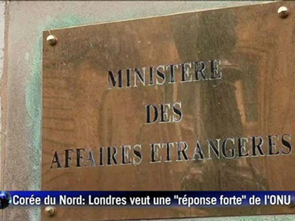Corée du Nord: Londres souhaite une "réponse forte" de l'ONU