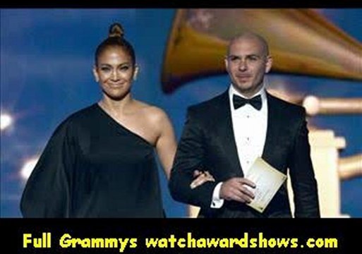 @Jennifer Lopez and Pitbull present at the 55th GRAMMY Awards 2013
