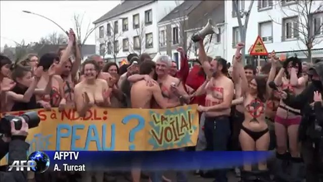 ND-des-Landes: manifestation dénudée d'anti-aéroport
