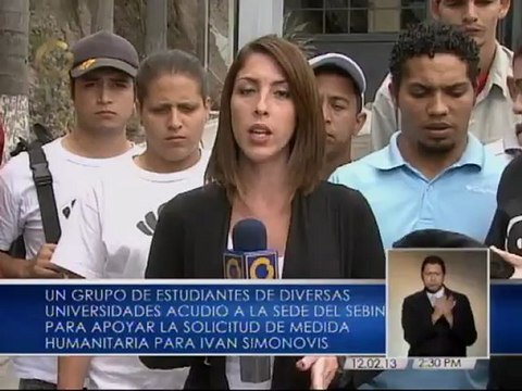 Estudiantes exigen en El Helicoide una medida humanitaria para Iván Simonovis