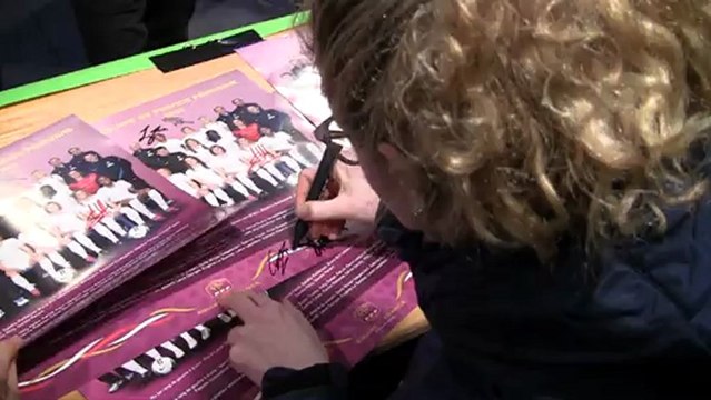 France - Allemagne Féminine A : séance de dédicaces