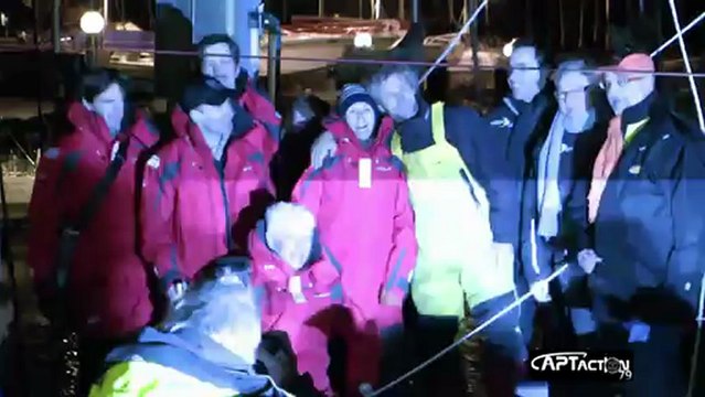 VENDEE GLOBE Arrivée de Bernard Stamm 6 février 2013