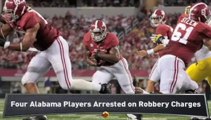 Four Alabama Football Players Arrested