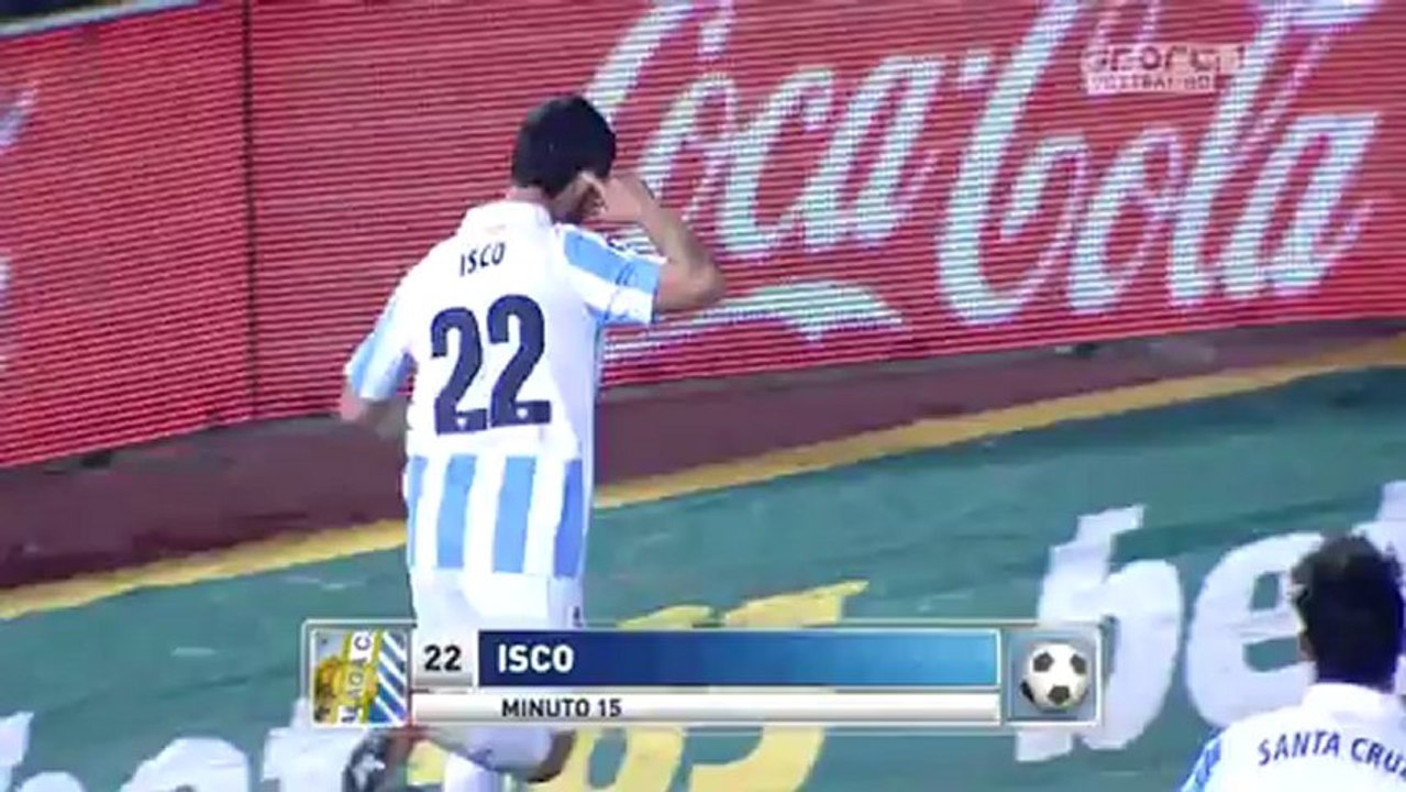 Isco goal, Malaga v Mallorca -  27/01/2013