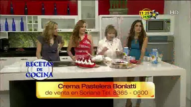 Receta de cocina Relleno de Fresas con Crema