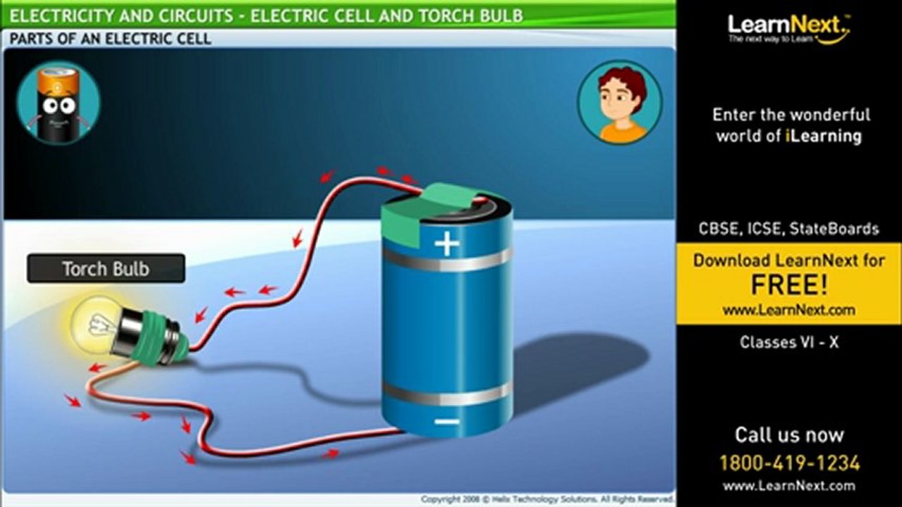 Class VI Electricity And Circuits - Electric Cell and Torch Bulb v01