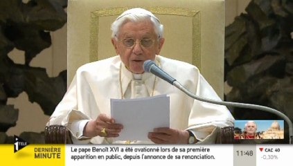 Première apparition du pape depuis sa renonciation