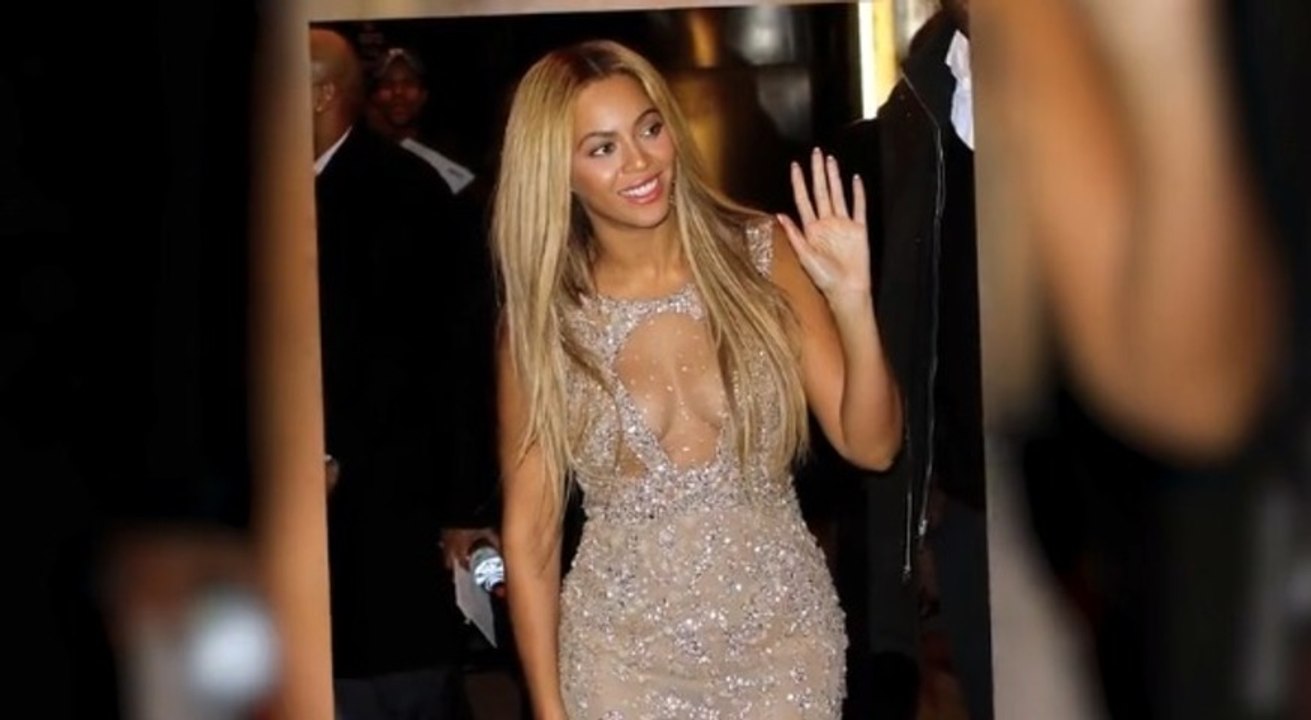 Beyonce Wows in Bust-Baring Sheer Gown at Life Is But A Dream Premiere