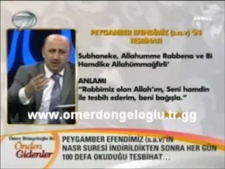 Peygamber Efendimiz (s.av)'in Tesbihatı  Ömer Döngeloğlu