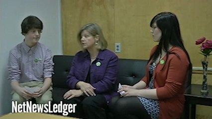 Andrea Horwath talks to Meghan Payment and Quinn Spryka on Youth Issues