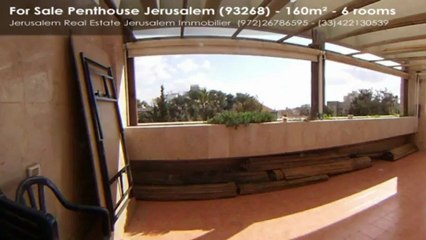 781 Gorgeous penthouse for sale in the city center,  Jerusalem Real Estate