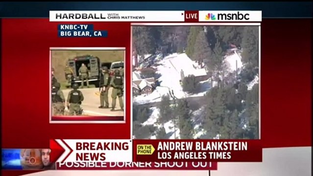 chris matthews Asks Mayor Of Big Bear During Dorner Standoff- Do Any Black People Live Ther