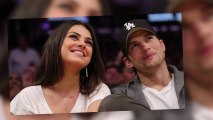 Mila Kunis and Ashton Kutcher Look Loved-Up at the Basketball