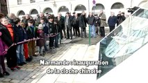 Marmande inauguration de la cloche chinoise square de Verdun