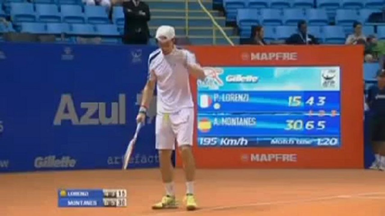 Lorenzi vs Montanes - Sao Paulo - 1° Turno - .Livetennis.it