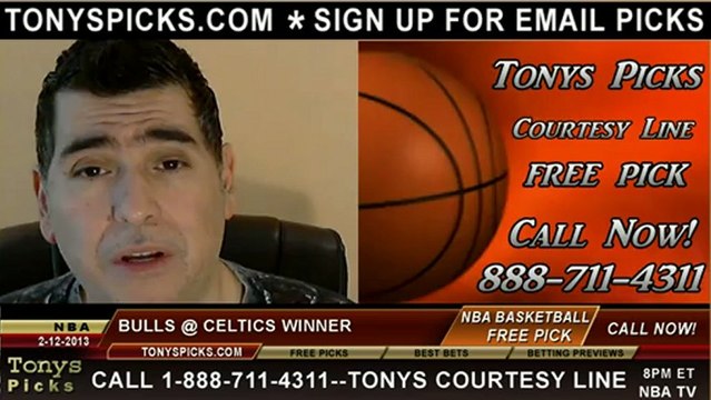 Boston Celtics versus Chicago Bulls Pick Prediction NBA Pro Basketball Odds Preview 2-13-2013