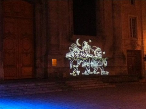 Saint Nicolas 2012 Nancy Projections sur les murs de la ville