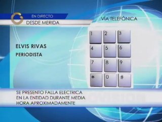 Fallas eléctricas se reportaron en Mérida, Táchira, Lara, Portuguesa y Yaracuy