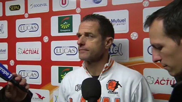 Conférence de presse Stade Lavallois - CS Sedan : Philippe HINSCHBERGER (LAVAL) - Laurent GUYOT (CSSA) - saison 2012/2013