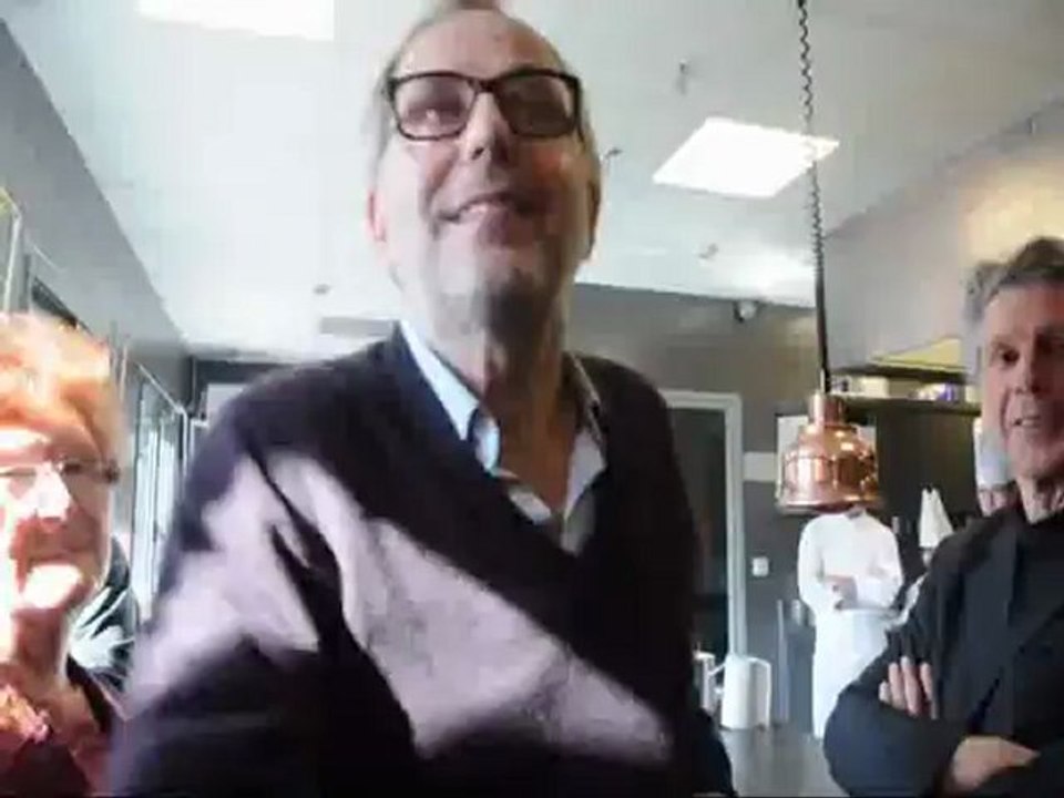 Fabrice Lucchini et la gastronomie chez Jérôme Brochot (1 étoile au Michelin - Montceau (16/02/13/