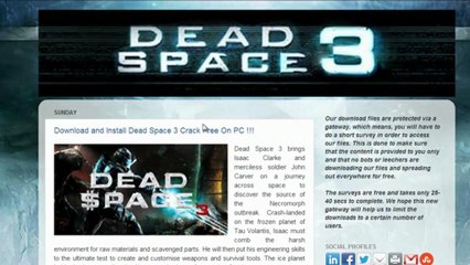 Install Dead Space 3  Game Crack Free - Tutorial