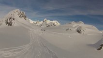 Chamonix Brévent Off Piste 2 - Le Mont-Blanc dans la neige