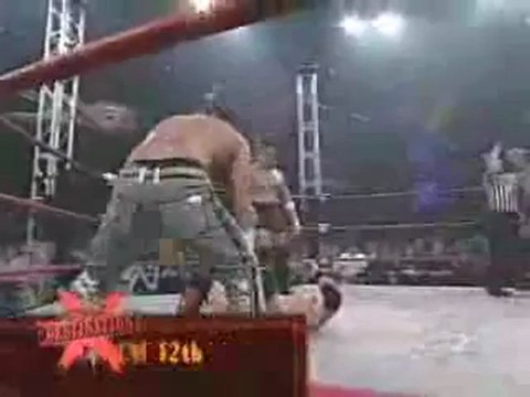 Shannon Moore and Samoa Joe vs. AJ Styles and Christopher Daniels