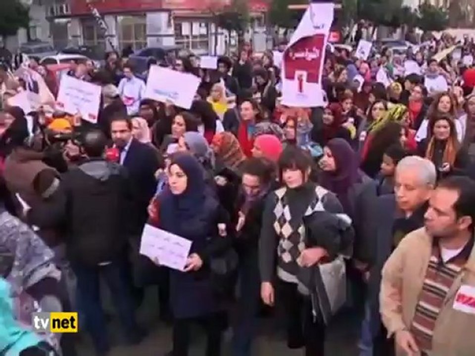 MISIR'DA KADINLARA TACİZ PROTESTOSU