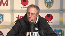 Conférence de presse AC Arles Avignon - Chamois Niortais : Franck  DUMAS (ACA) - Pascal GASTIEN (NIORT) - saison 2012/2013