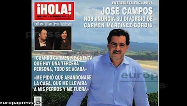 José Campos anuncia su divorcio de Martínez-Bordiú