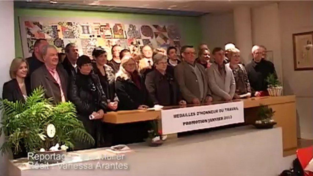 Remise des médailles de travail 08/02/2013