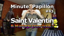 Minute Papillon #43 Saint Valentin et mariage pour tous !