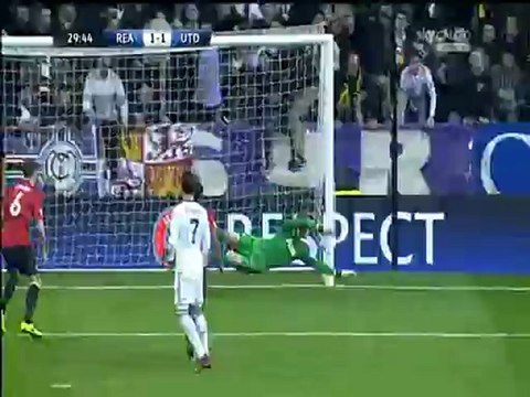 Cristiano Ronaldo GOL Real Madrid vs Manchester Utd 1-1 CHAMPIONS LEAGUE