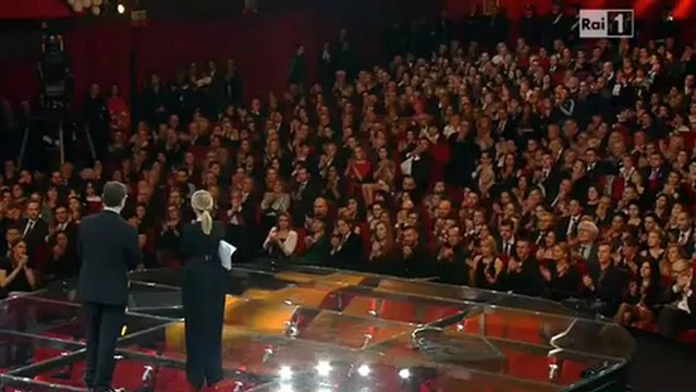 sanremo 2013 - Fabio Fazio ricorda il lutto di Franco Gatti dei Ricchi e poveri