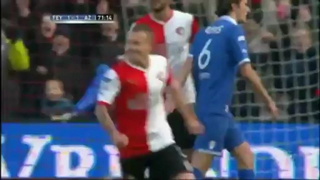 Feyenoord v AZ Alkmaar 3-1 - Dutch Eredivisie League Goals and Highlights - 10-02-2013