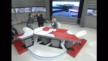 Georgian MPs brawl during TV debate